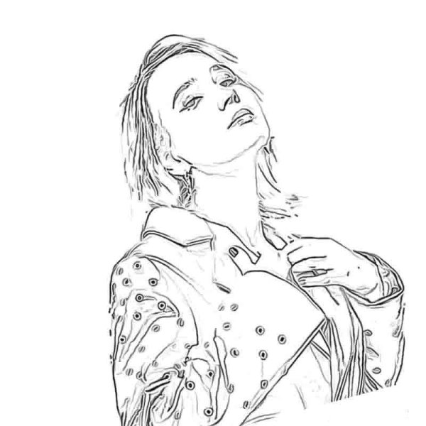 Клава Кока для срисовки