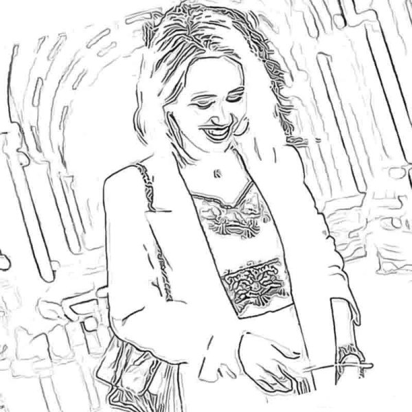 Клава Кока портрет карандашом