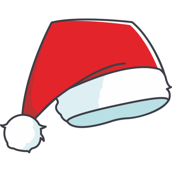 Шапка Деда Мороза вектор