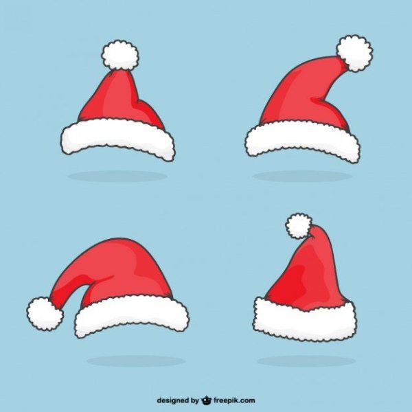 Новогодняя шапка силуэт