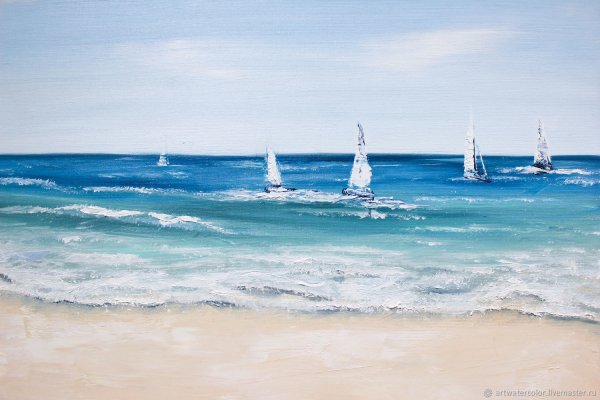 Живопись в бирюзовых тонах