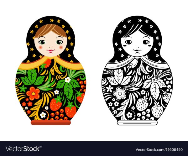 Матрешка роспись для детей