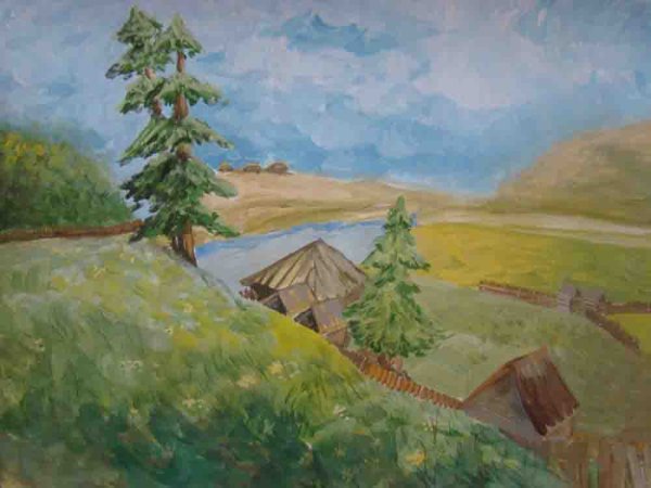 Сибирь рисунок