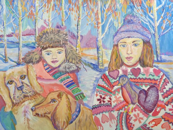 Снегурочка живопись в ДХШ