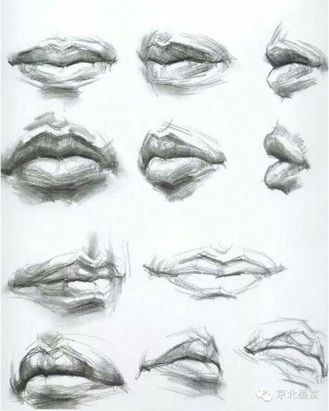 Губы сбоку референс