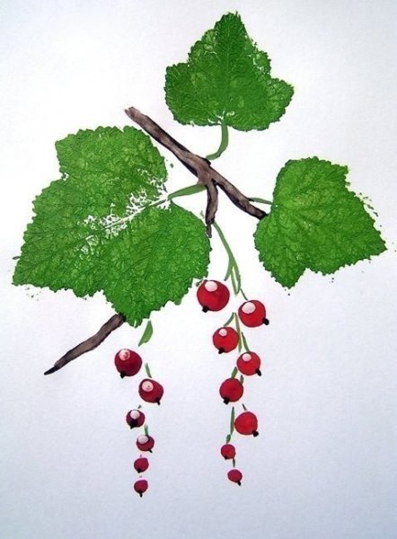 Аппликация тема смородина