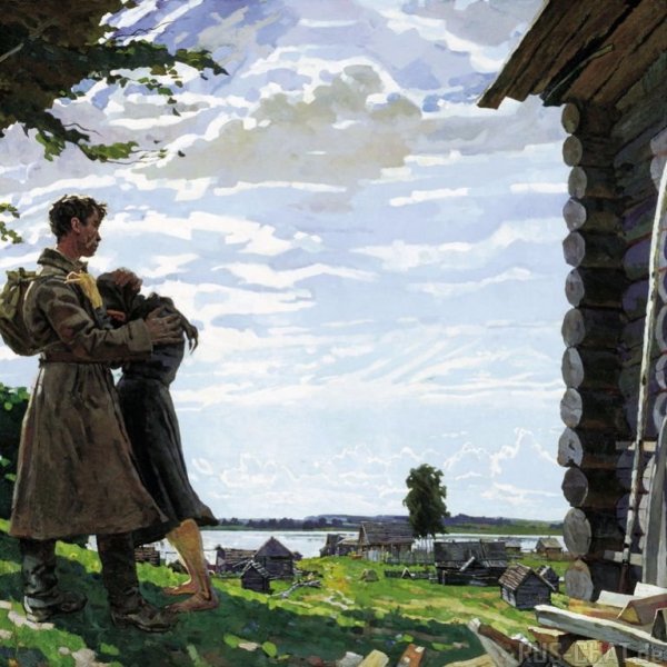 Солдат вернулся в деревню