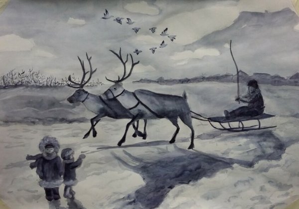 Природа Ямала рисунки