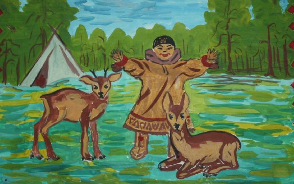 Югра рисунки Ханты манси