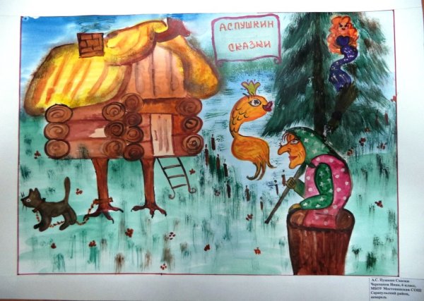 Выставка по сказкам Пушкина