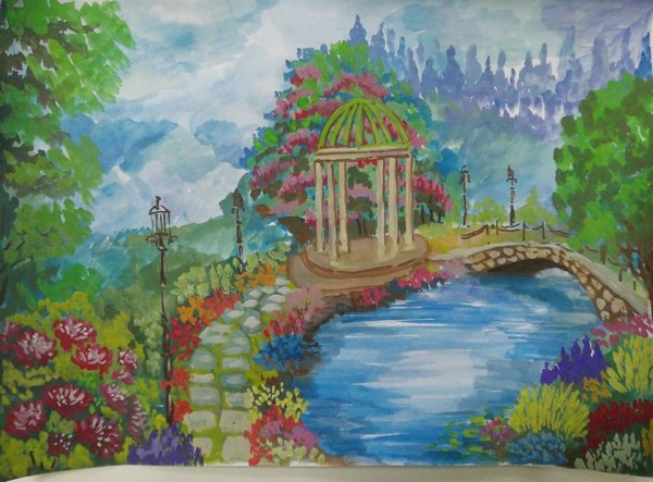 Нарисовать сад мечты