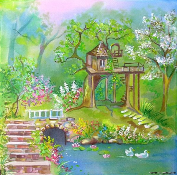 Сказочный сад иллюстрации