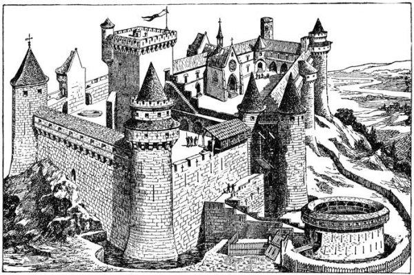 Изображение замков средневековья