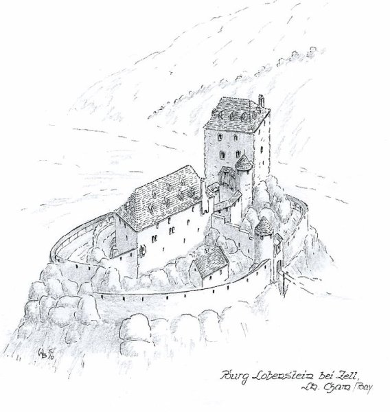 Средневековый замок набросок