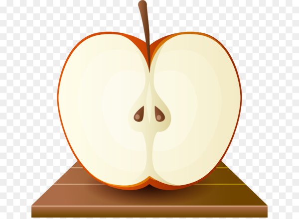 Яблоко в разрезе