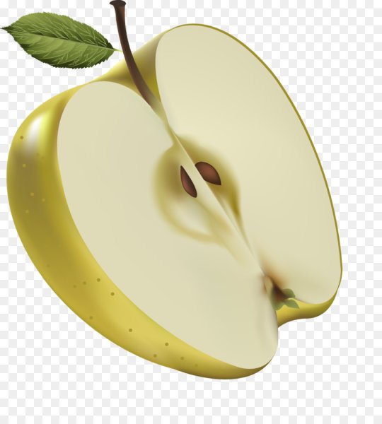 Яблоко в разрезе