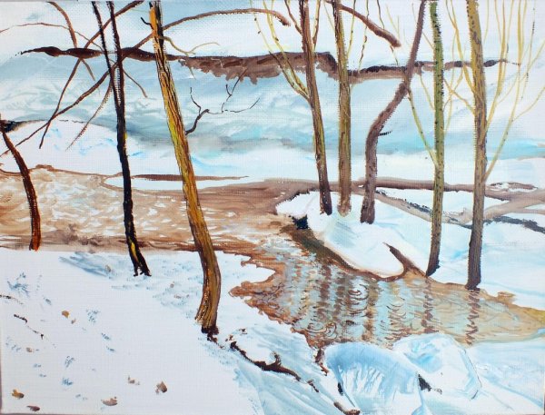 Рисование ранняя Весна