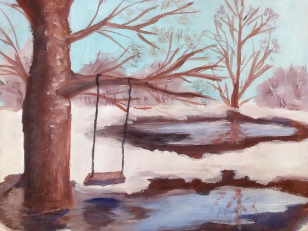 Рисунок Возвращение птиц весной