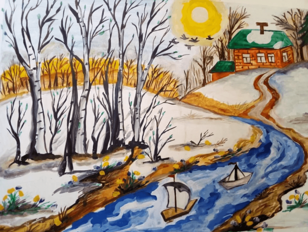 Весенняя Проталинка Левитана