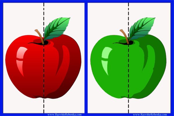 Пазлы яблоко для детей