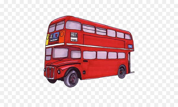 Дабл Деккер бас рисунок