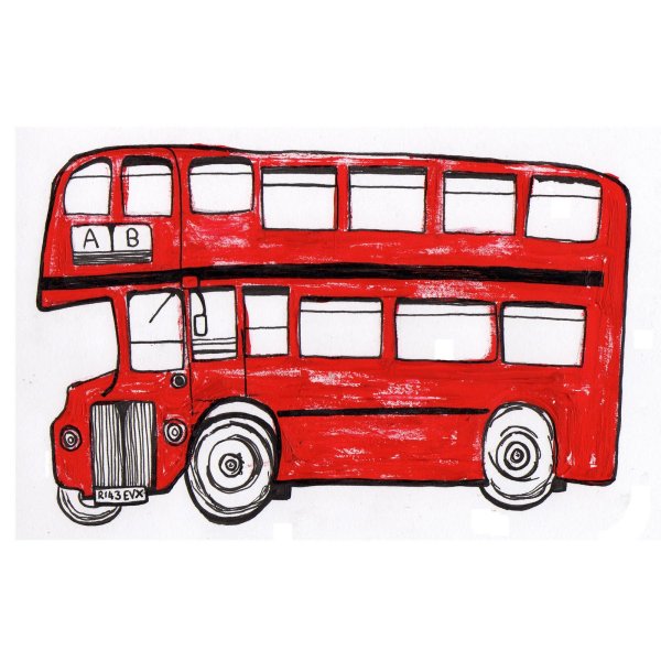 Английский автобус рисунок