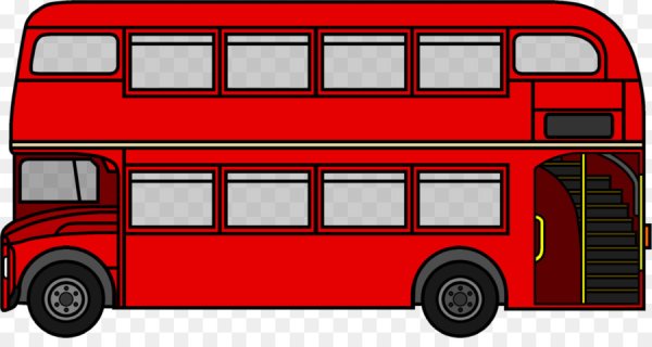 Двухэтажный автобус вид сбоку