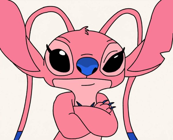 Лило и Стич розовый Стич