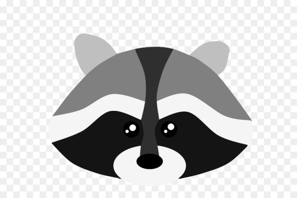 Мордочку мультяшного енота
