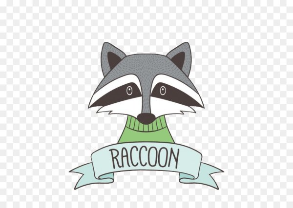 Енот легкий арт