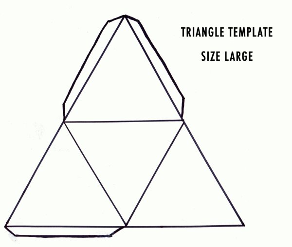 Неправильный тетраэдр развертка
