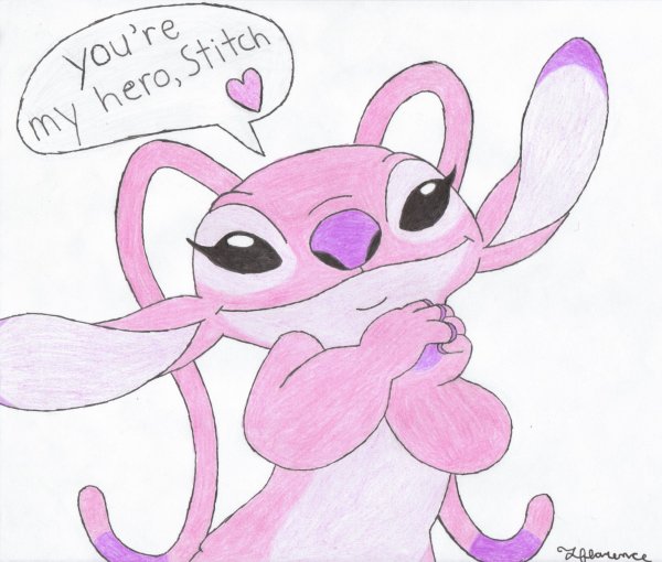 Нарисовать розового Стича