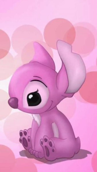 Розовый Стич в мультике