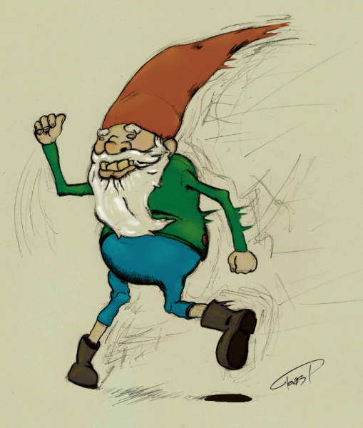 Иллюстрация Гномы в графике