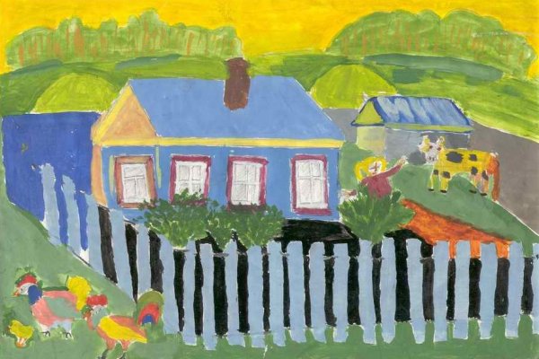 Детские рисунки деревни