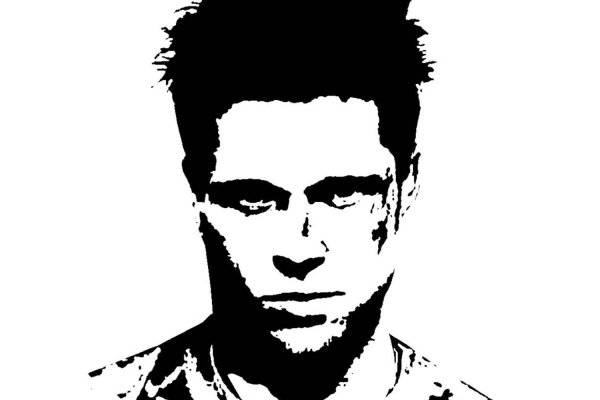 Тайлер Дерден карандашом