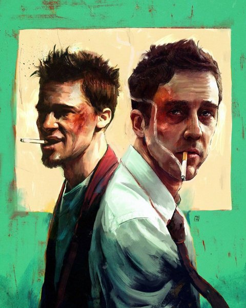 Тайлер Дерден рисунок