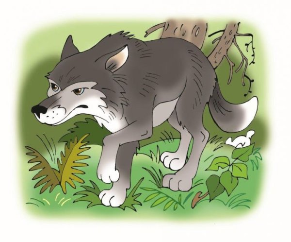 Волк для детей