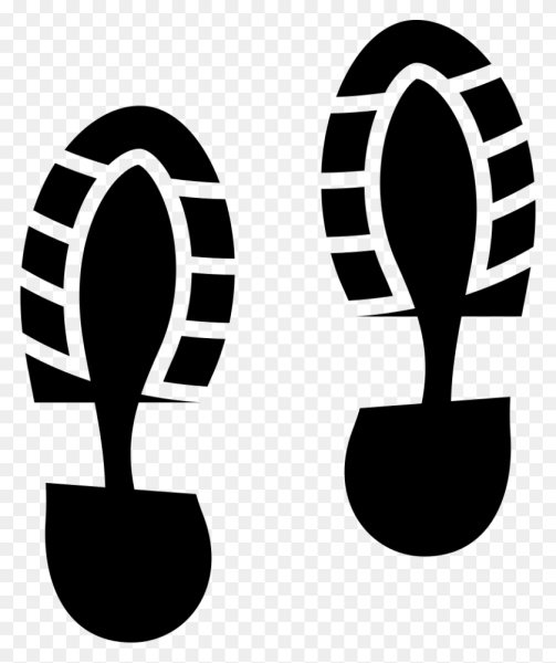 След ноги в обуви