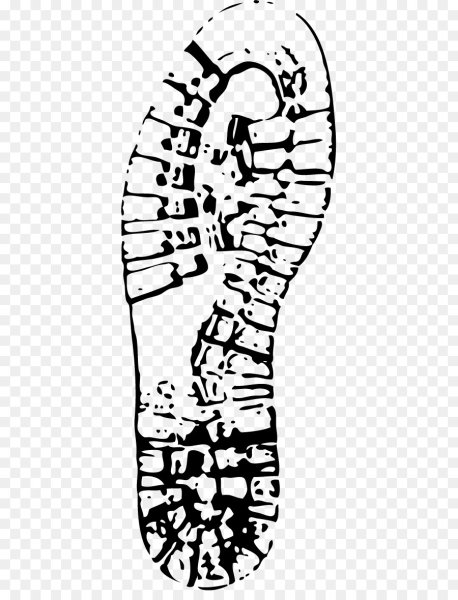 След ботинка силуэт