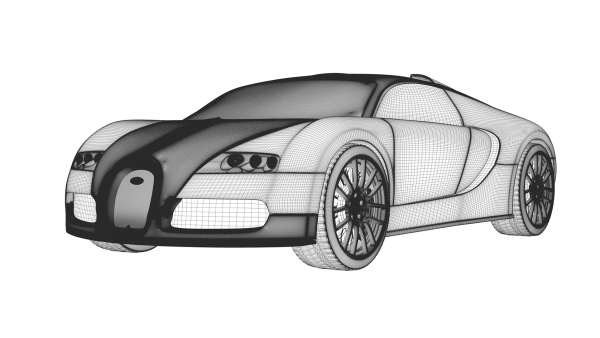 Bugatti Veyron рисунок