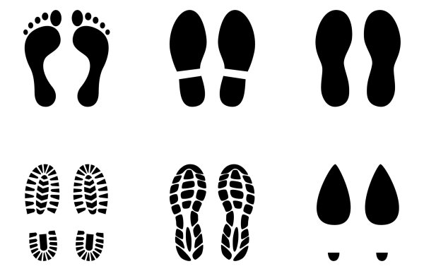 Отпечаток ботинка вектор