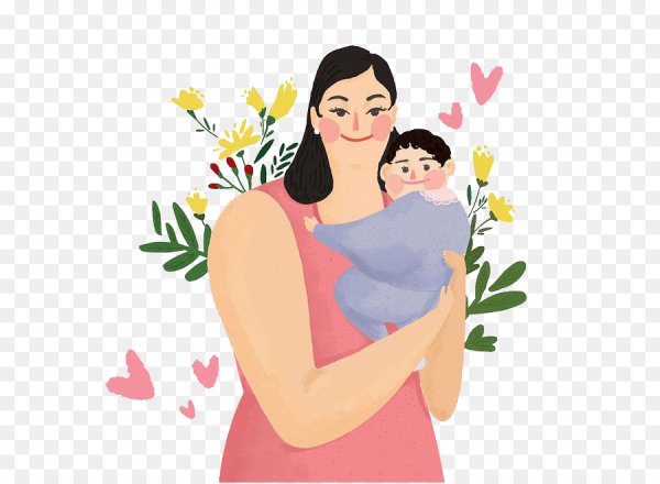 Мама и ребенок иллюстрация