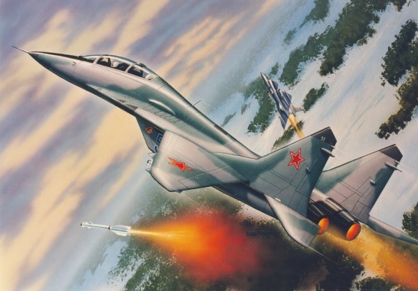 Истребитель миг иллюстрация