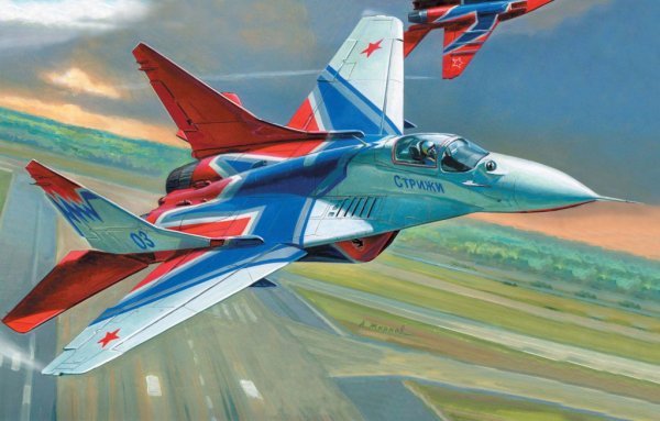 7234 Авиационная группа высшего пилотажа миг-29 "Стрижи"