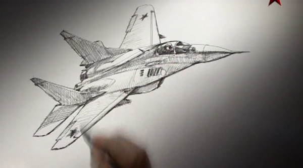 Истребитель набросок