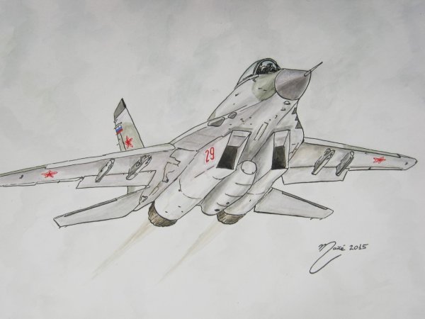 Рисование самолетов истребителей