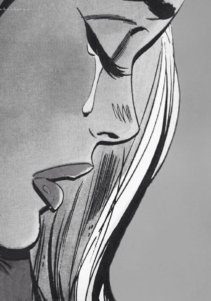 Нарисованная плачущая девушка