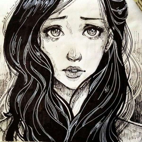 Грустные рисунки