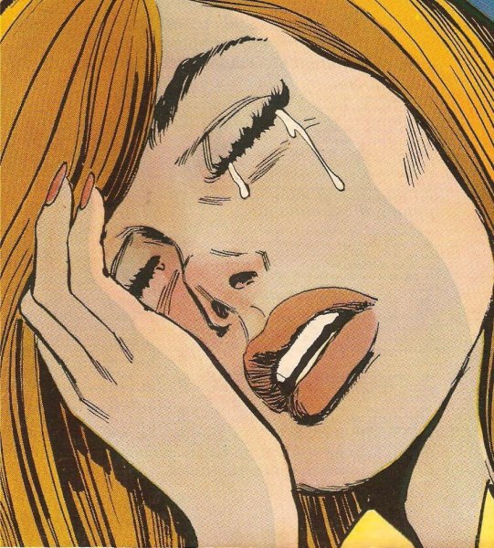 Девочка плачет рисунок